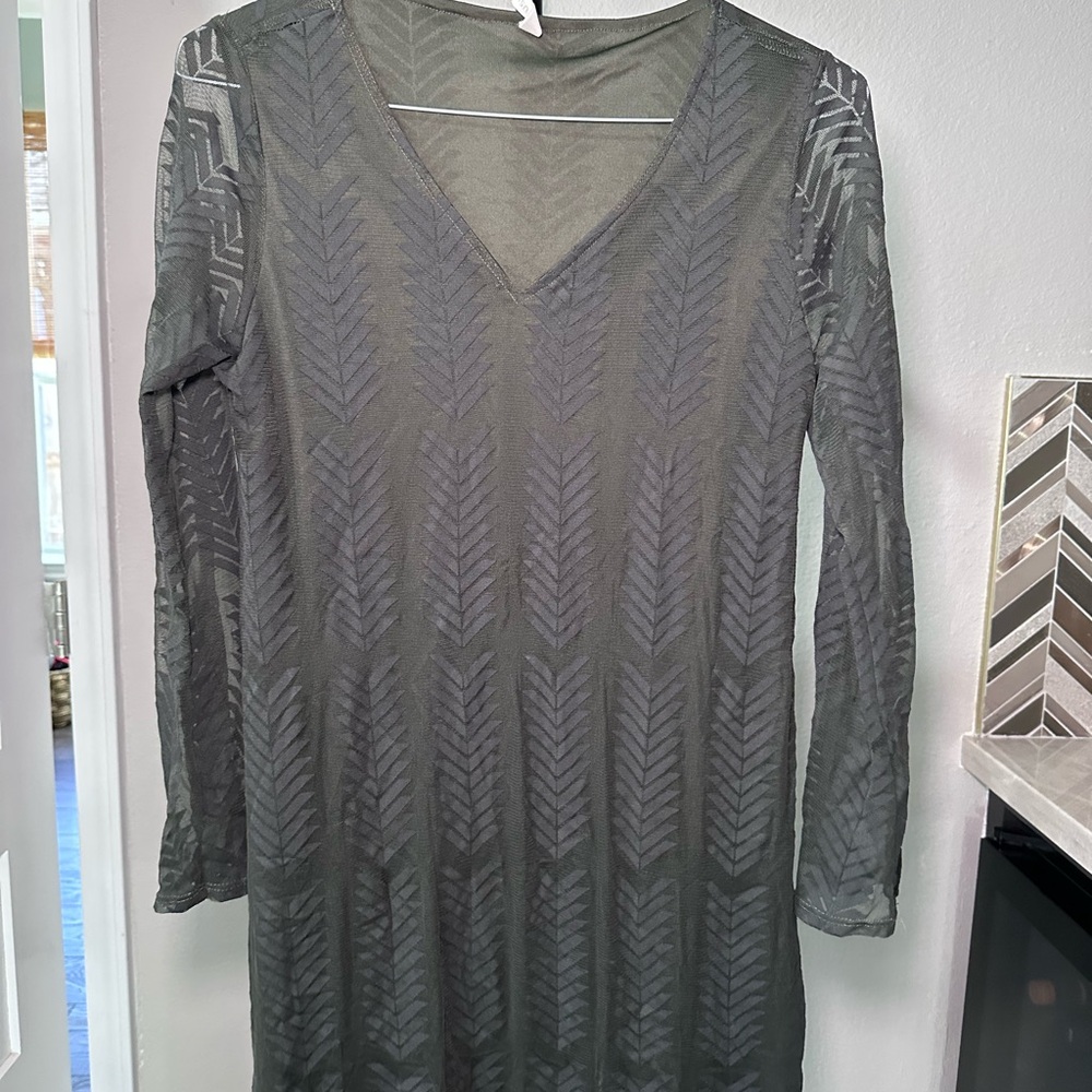 Pinkblush Olive Long Sleeve Dress